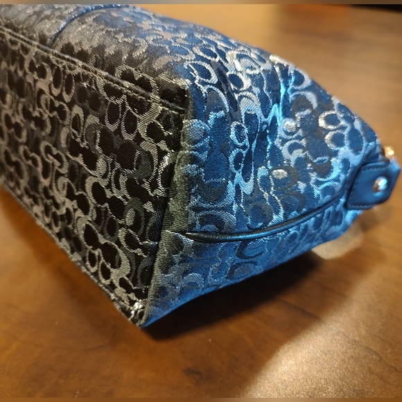 Coach EUC+++ Optic Art Demi Signature Baguette Y2K Mini Black & Silver Vintage - Picture 7 of 12